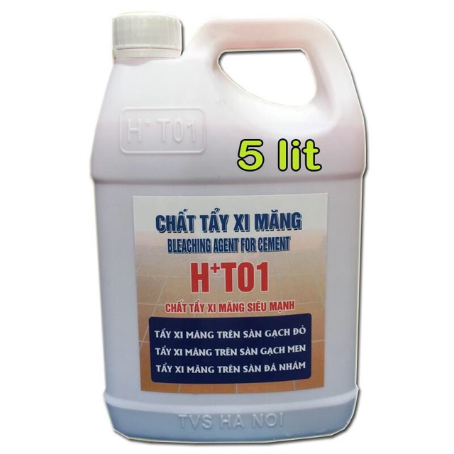 Combo Nước tẩy xi măng 5lit + 1 pet chà