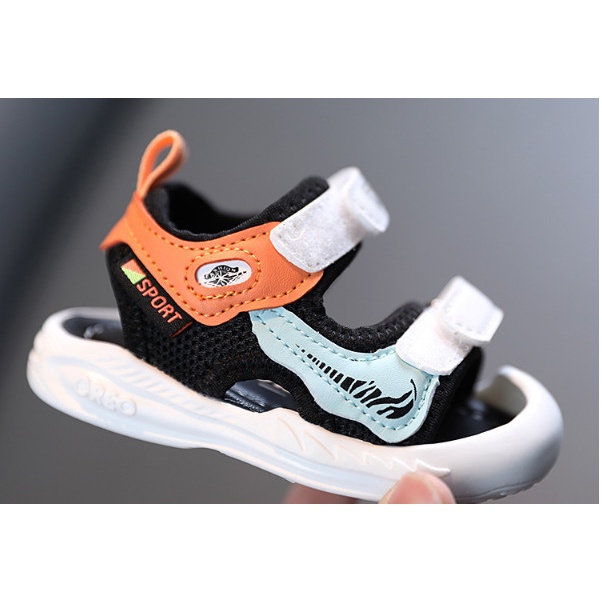 Loại 1_ Sandal Giày phối gâu phát sáng bé gái siêu êm mềm cá tính cho bé size 16-20