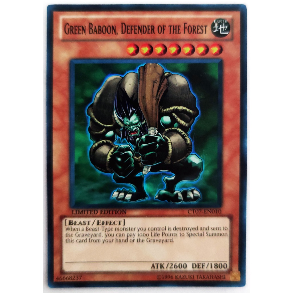 [Thẻ Yugioh] Green Baboon, Defender of the Forest |EN| Secret Rare / Super Rare (Duel Monsters)