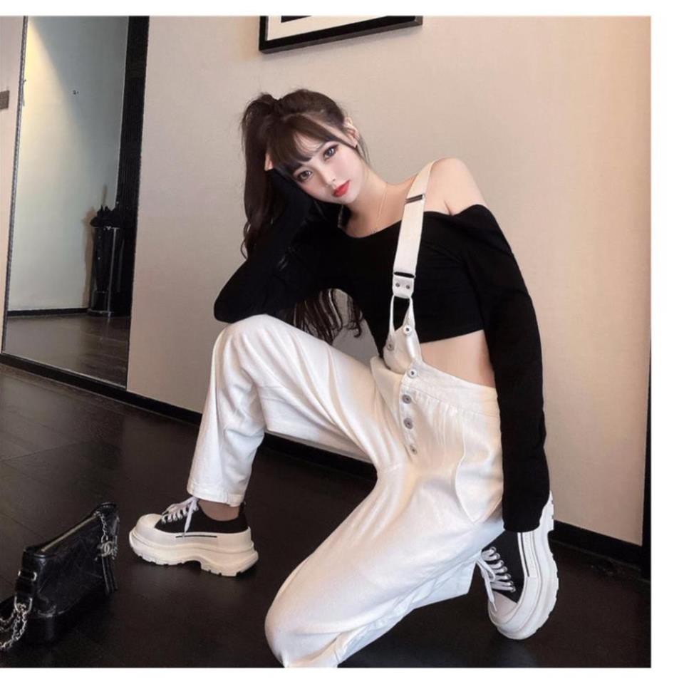 Yếm Quần Baggy Kaki Dây Chéo Nam Nữ 2 Màu Siêu Chất (không kèm áo) Đẹp ' | BigBuy360 - bigbuy360.vn