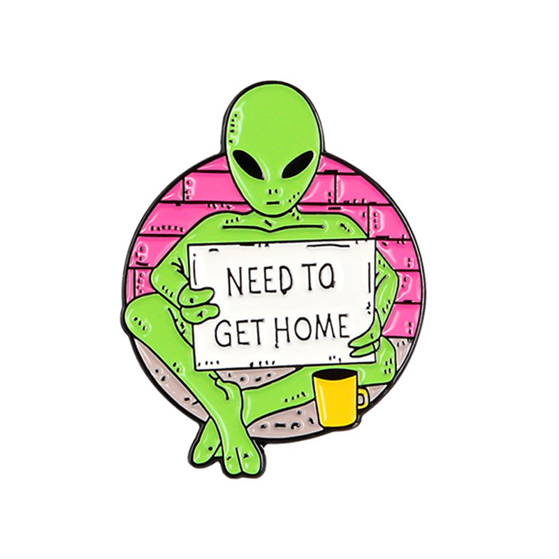 Ghim Cài Áo Hình Người Ngoài Hành Tinh Sáng Tạo
