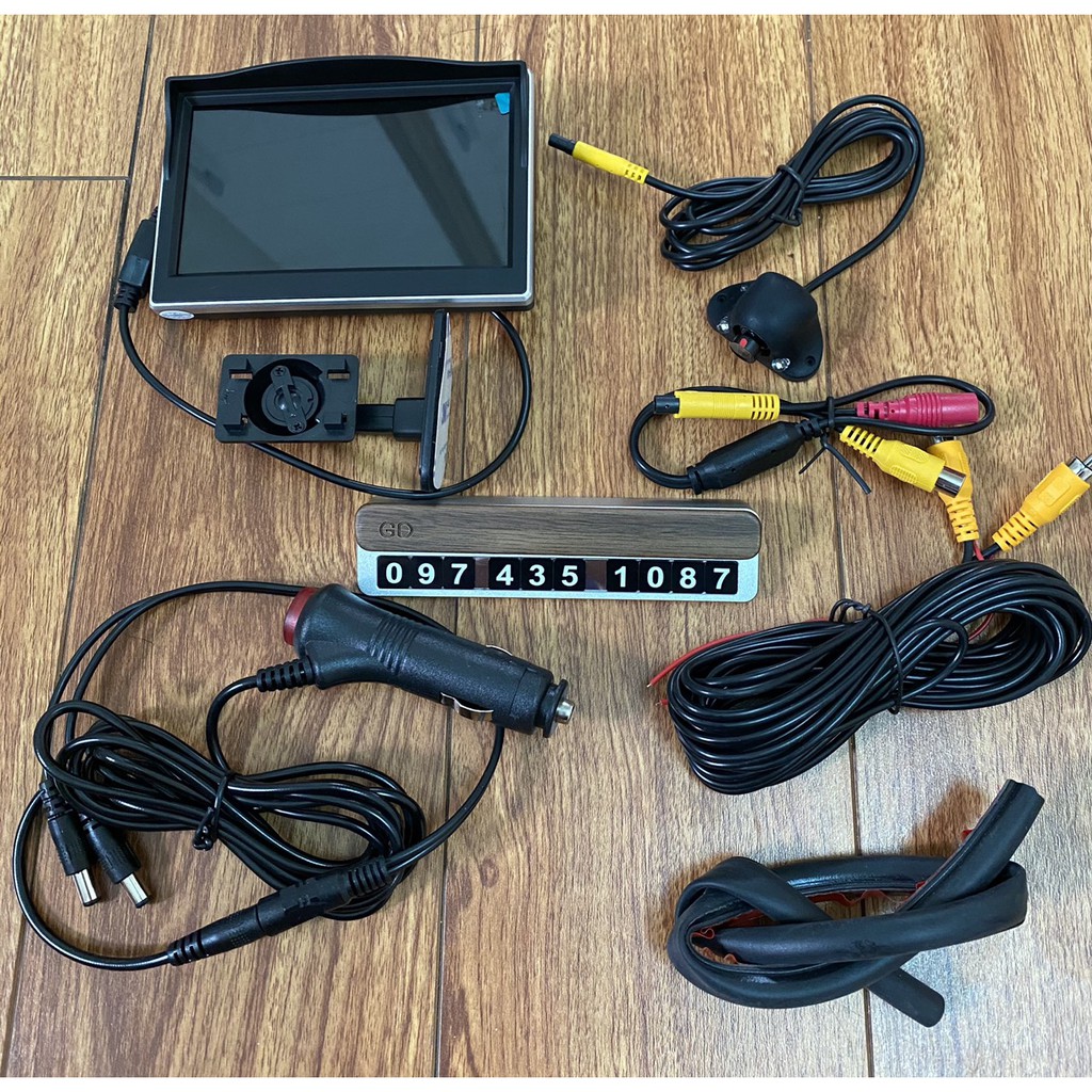 Combo Camera Cập Lề Ô Tô + Màn Hình 5inch 800*480P