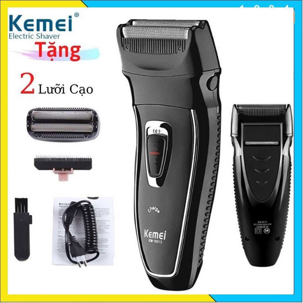 Máy Cạo Râu Đa Năng, May Cao Rau Nam Khô Không Đau, Không Rát Chính Hãng Kemei 8013