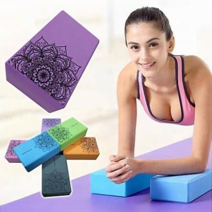 GẠCH TẬP YOGA XỐP EVA CÓ HOẠ TIẾT 200G CAO CẤP