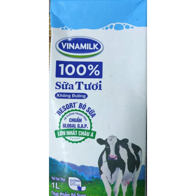 Sữa tươi không đường (1 lít) Vinamilk /  Nuti