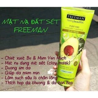 MẶT NẠ ĐẤT SÉT FREEMAN HÀNG MỸ