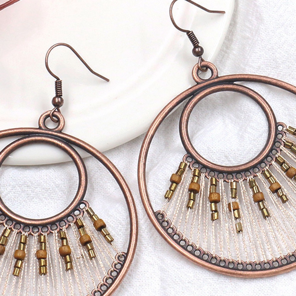 Đôi Bông Tai Họa Tiết Hình Học Thời Trang Cho Nữ