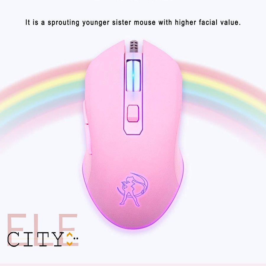 Chuột Không Dây Đèn Led Nhiều Màu Sạc Được 6electric Girl