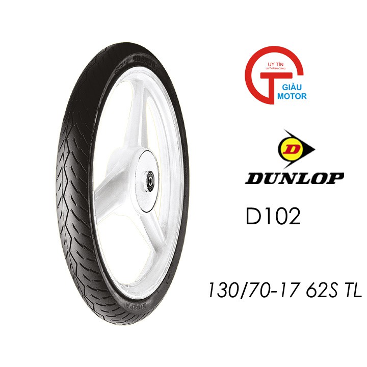 Vỏ xe máy Dunlop 130/70-17  D102 - Lốp  xe máy Dunlop 130.70-17 D102