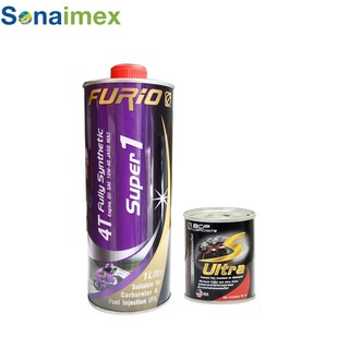 [Combo] Dầu Nhớt Tổng Hợp Toàn Phần BCP Super1 10W40 1L + Phụ gia vệ sinh buồng đốt S-Ultra 60ml Nhập Khẩu Thái Lan
