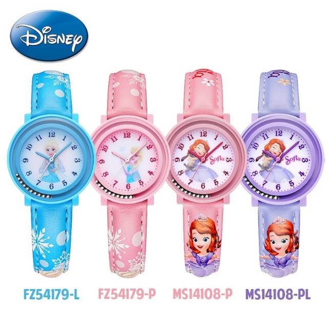 Disney Đồng Hồ Đeo Tay Ms14108 Sofia & Fz54179 Kiểu Dáng Đơn Giản Và Thời Trang Cho Nữ