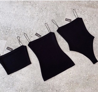 Bodysuit Đen/Nude