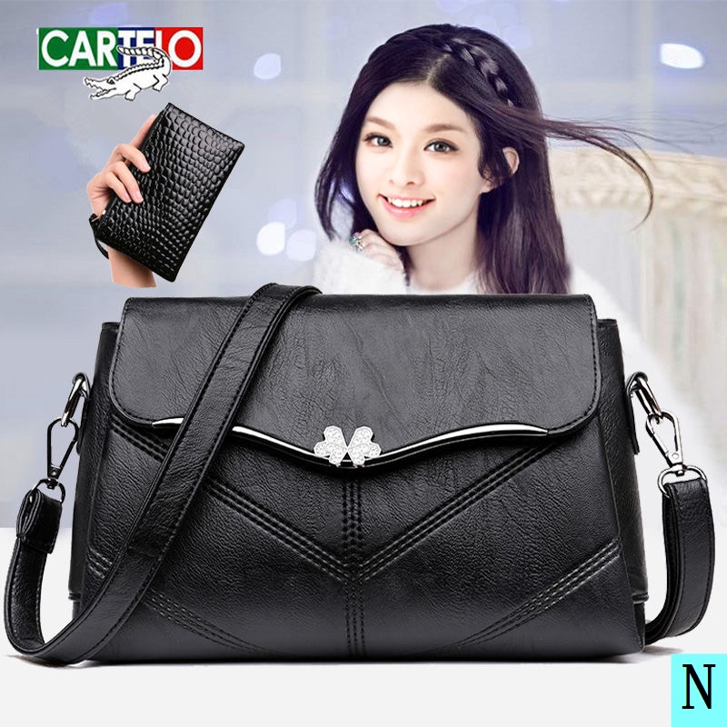 Túi Đeo Chéo Da Cá Sấu Mềm Thời Trang Dành Cho Phụ Nữ Trung Niên 2022