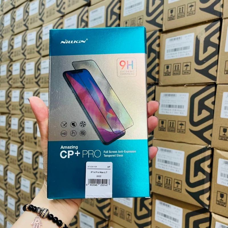 Kính Cường Lực IPhone 14 Pro, 14 Pro Max, 14 max,14 NILLKIN CP+ Pro Full Màn