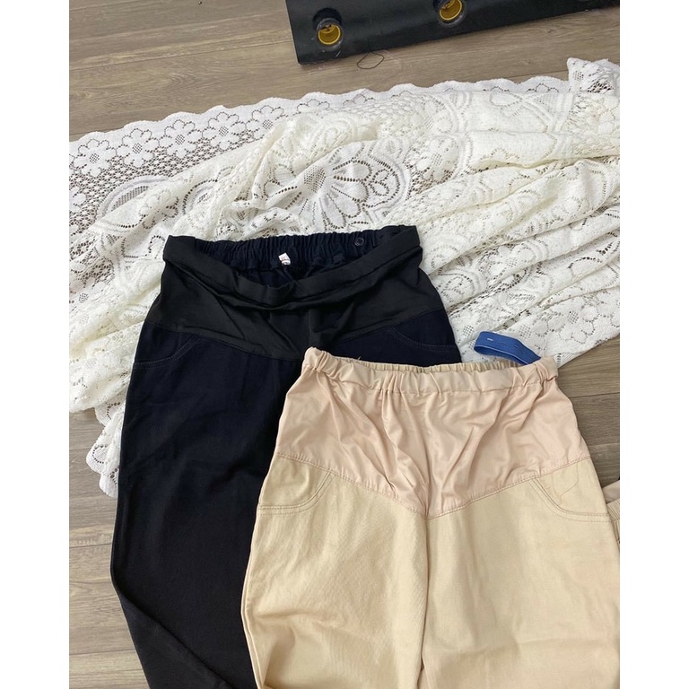 Quần Bầu Công Sở Dáng Baggy, Chất Vải Kaki - Ảnh Thật