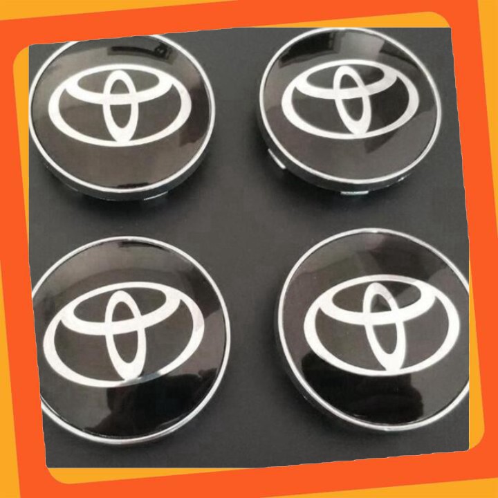 Logo chụp mâm, ốp lazang bánh xe ô tô Toyota đường kính 60mm S1