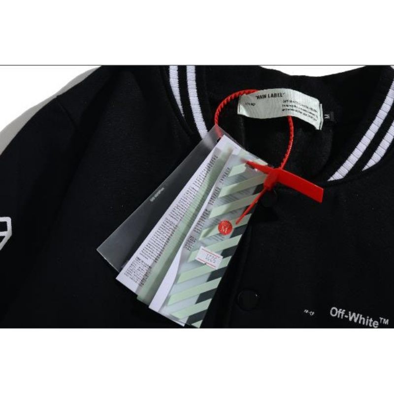 ⚡️[CHỈ 1 NGÀY] - Áo bomber jacket OFF WHITE full tag túi, áo khoác off white