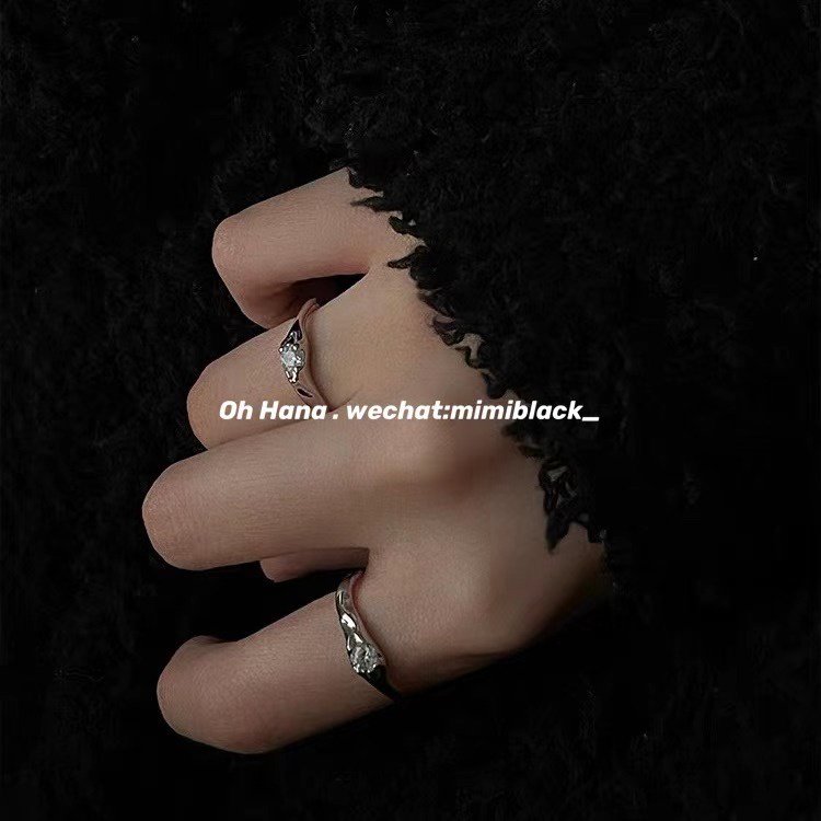 Nhẫn hở đính đá zircon thời trang nữ đơn giản