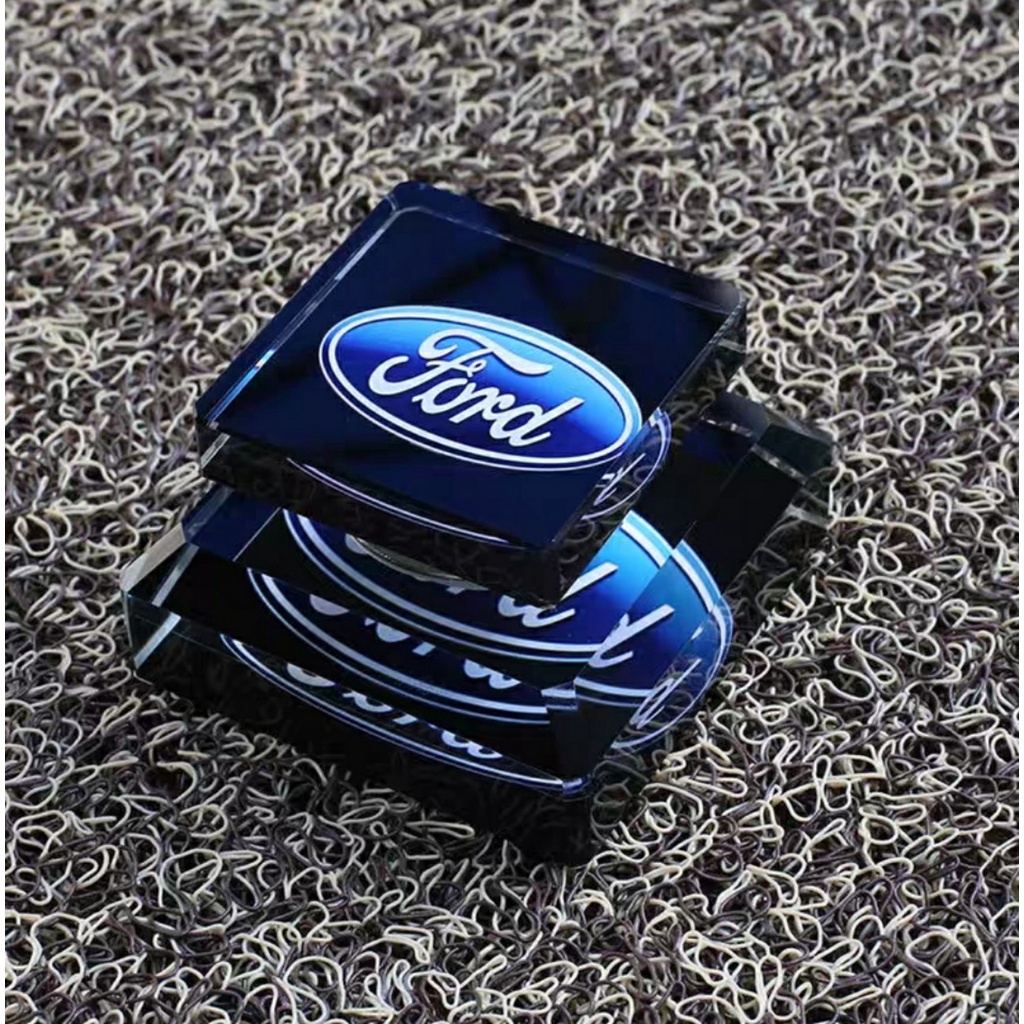 Nước hoa thủy tinh in logo các hãng xe ô tô, xe hơi để trên taplo - Tặng kèm đế dán taplo và lọ nước hoa ngẫu nhiên