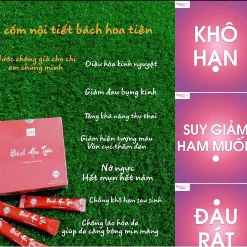 Cốm Bách hoa tiên Las beauty chính hãng giúp đẹp da tăng v1