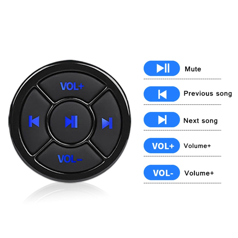 Bộ Điều Khiển Vô Lăng Xe Hơi Từ Xa Không Dây Bluetooth