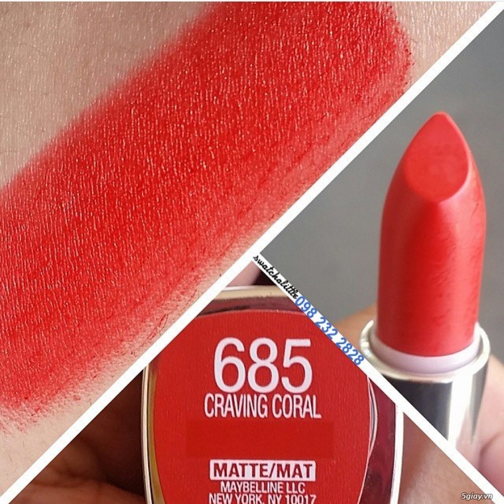 Son Thỏi Maybelline Color Sensational Creamy Matte Lip Color