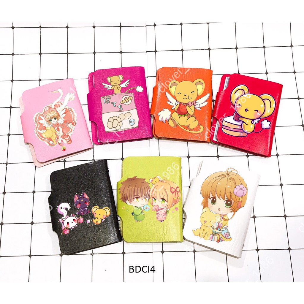 Bao đựng card totoro BDCI4 túi đựng namecard doremon vô diện chuột vàng shin one piece sumikko jinbeisan kero CCS