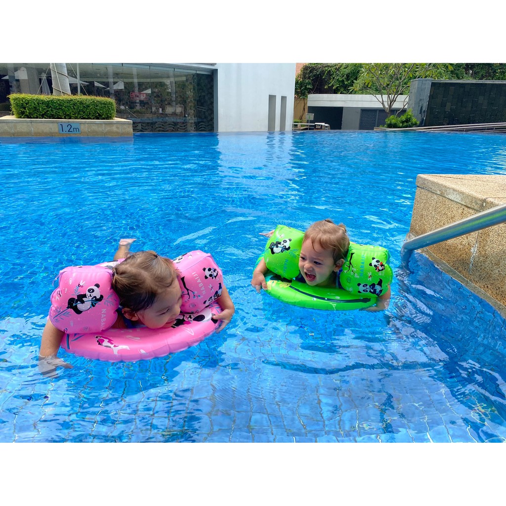 Phao bơi tròn cho bé từ 2-6Y (Xanh lá)/ Children's Inflatable Swim Ring For Age 2-6Y (Green)