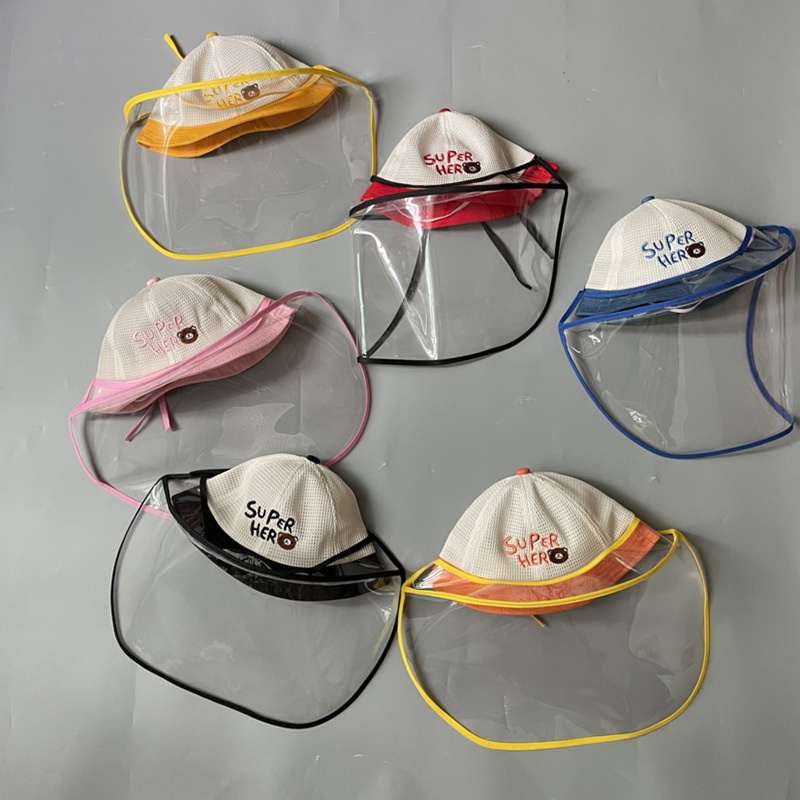 Mũ Tai Bèo Chống Rơi Thoáng Khí In Hình Gấu 7en Cho Bé