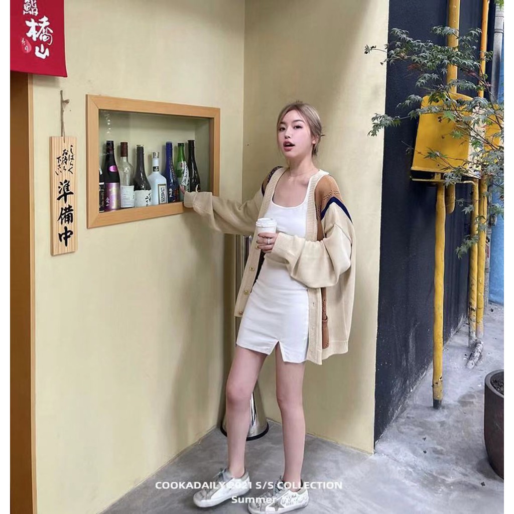 Áo len cardigans dáng rộng