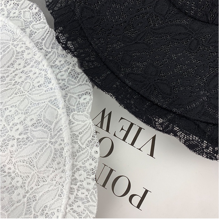 Nón Tai Bèo Phối Lưới Mỏng Vành Rộng Thời Trang Xinh Xắn Cho Nữ