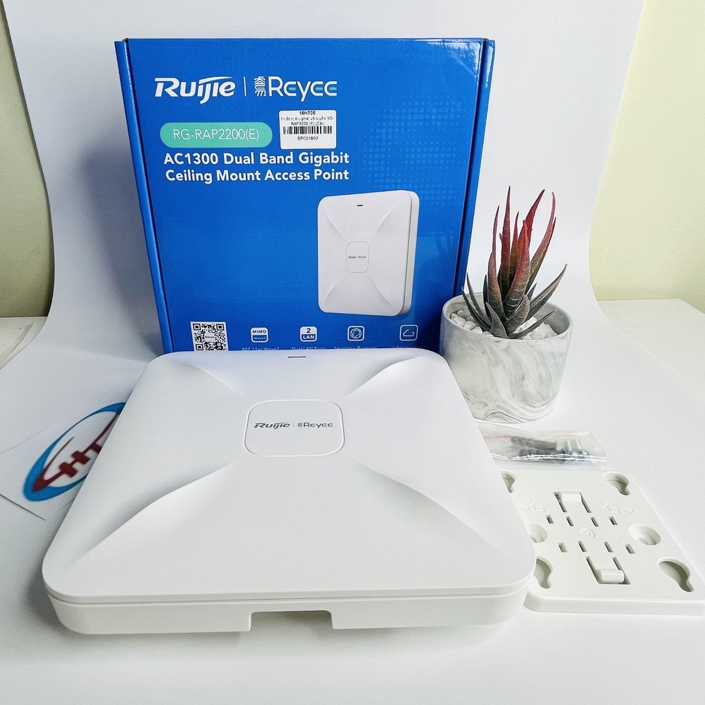 Bộ phát Wifi ốp trần hoặc gắn tường RUIJIE REYEE RG-RAP2200(E) - Hàng chính hãng - Bảo hành 3 năm
