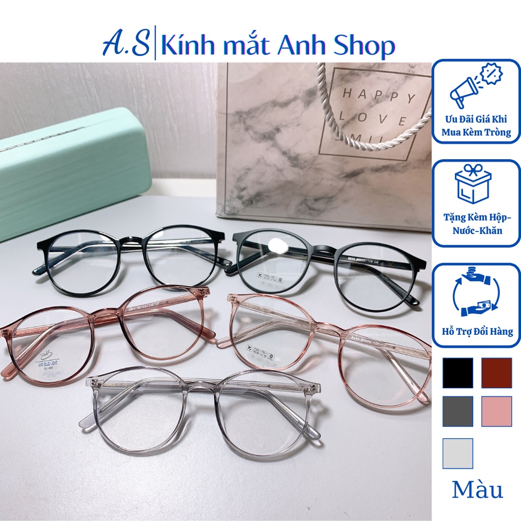 Kính tròn thời trang nhựa dẻo bền đẹp nhiều màu sắc 8243