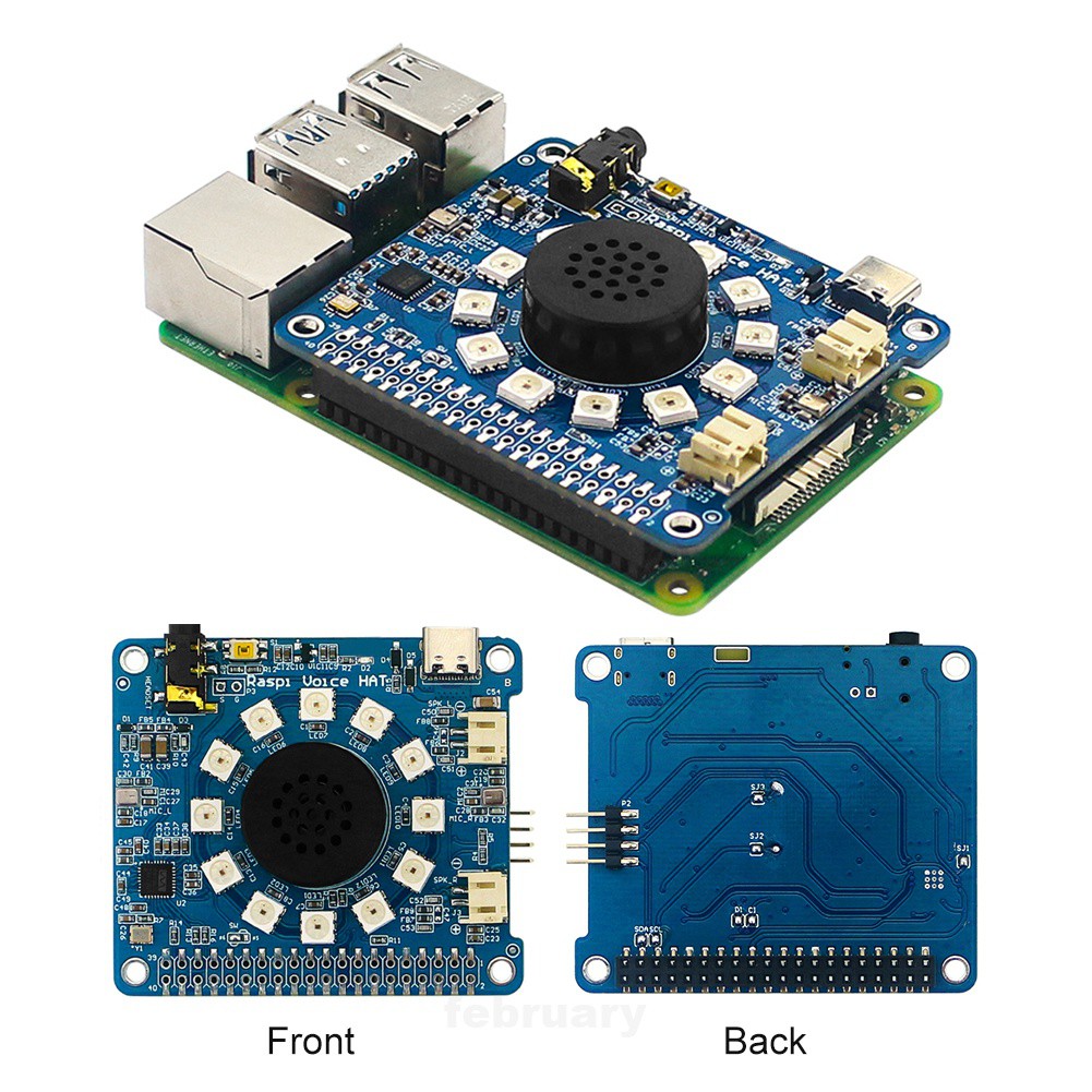 Mạch Loa Âm Thanh Thông Minh Với Đèn Led Rgb Dành Cho Raspberry Pi 4b