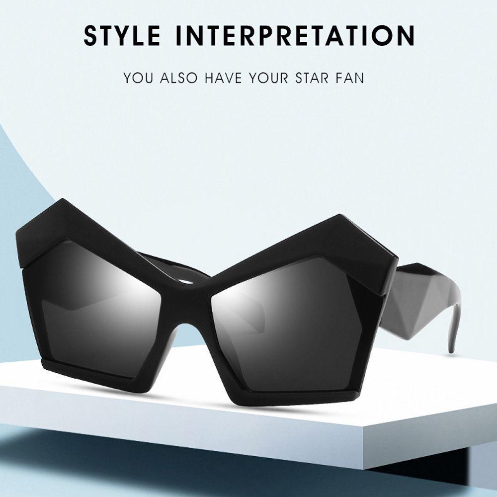 Kính Mát Tròng Đa Giác Nhiều Màu Sắc Chống Tia UV400 Thời Trang Cho Nữ