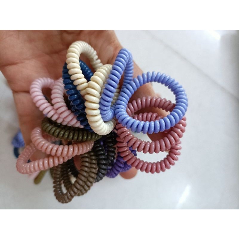 set 5 cái cột tóc lò xo mini