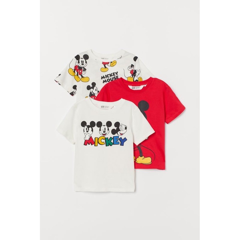 set 3 áo bé trai mickey HM 1/2y 2/4y 4/6y (ib shop lấy mã hoàn)