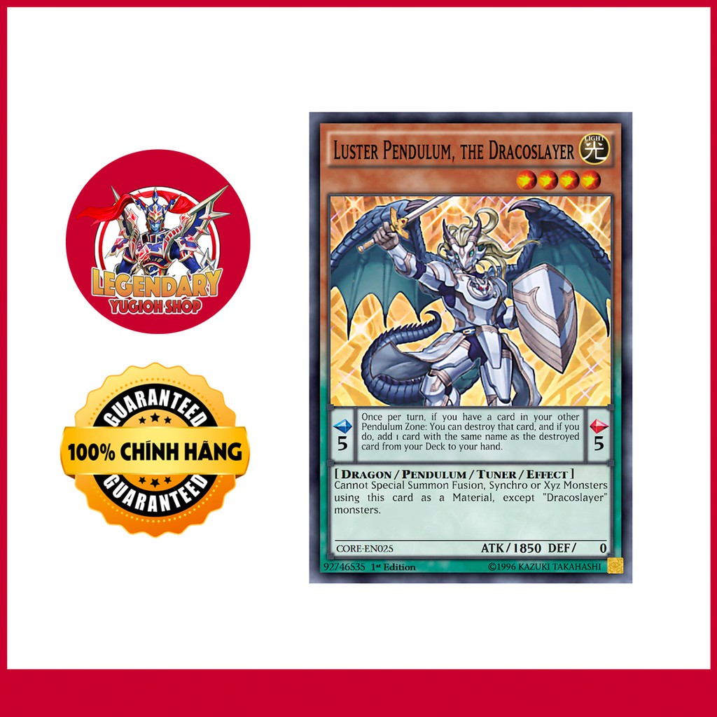 [EN-JP][Thẻ Bài Yugioh Chính Hãng] Luster Pendulum, the Dracoslayer