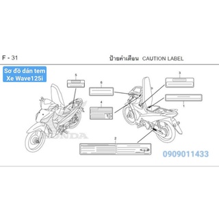 Tem thông số Wave 125i