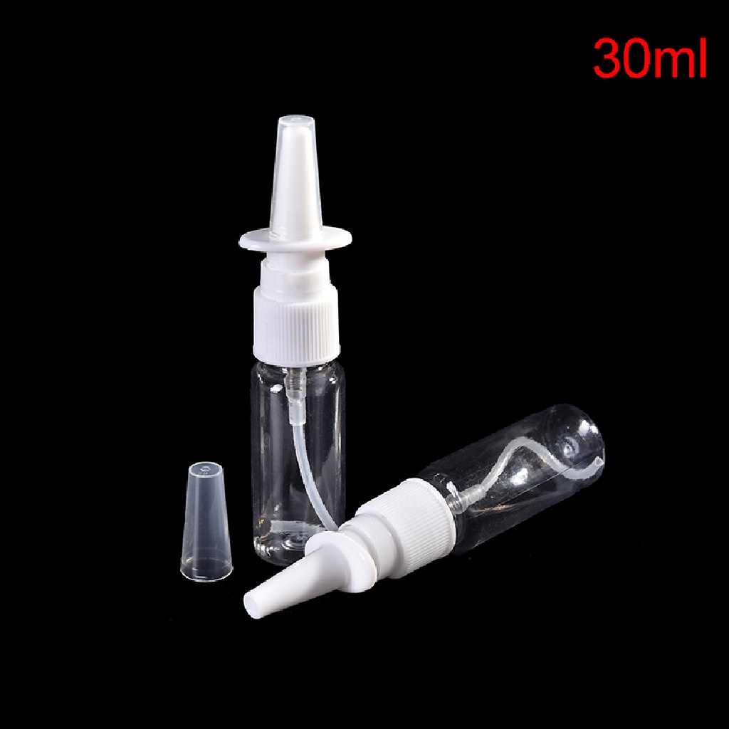 Bộ 2 Bình Xịt Mũi Bằng Nhựa Trong Suốt Đặc Biệt 10 / 20 / 30ml