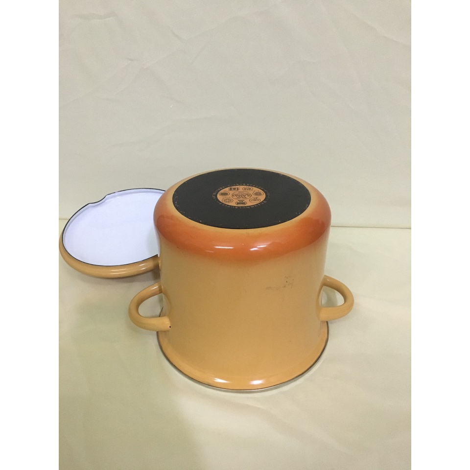 Nồi men luộc nội địa Nhật, size 21cm, cao 18cm (mã 704), Dùng được bếp từ