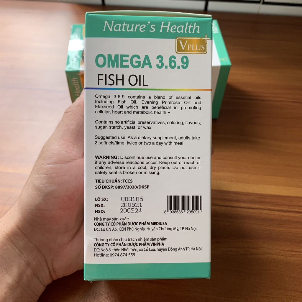 Dầu Cá Omega 3.6.9 Fish Oil - Tăng cường thị lực cho mắt, giúp sáng mắt, tốt cho da, tim mạch