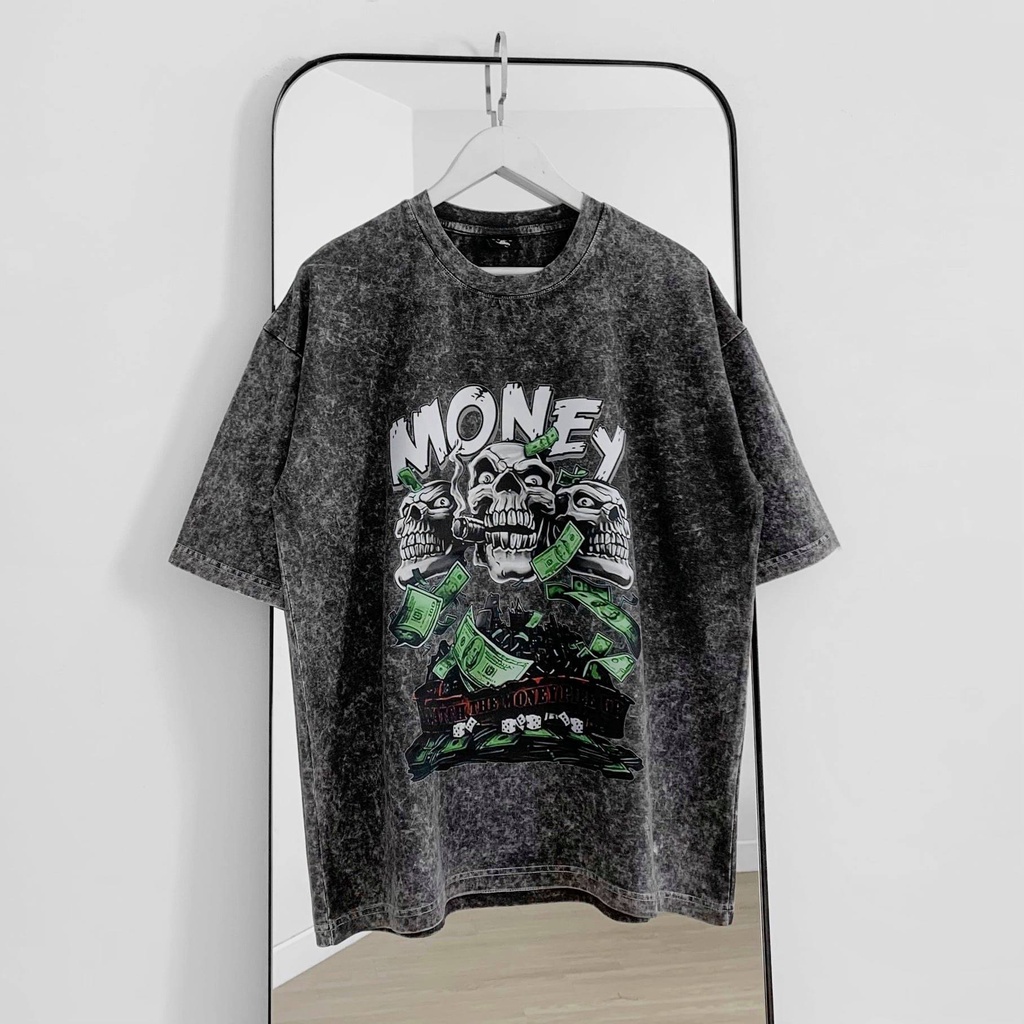 Áo thun Unisex MONEY Tee phông nam nữ tay lỡ oversize form rộng | BigBuy360 - bigbuy360.vn