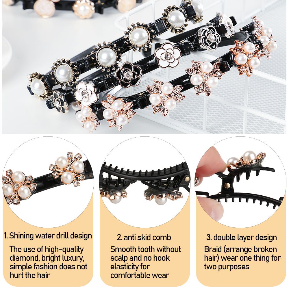 Dây Buộc Tóc Đính Ngọc Trai Giả Xinh Xắn Cho Nữ