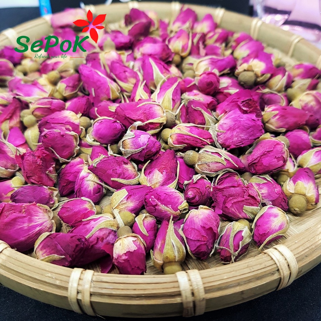 Nụ Hoa Hồng Hữu Cơ Sấy Khô 100g - Làm Trà Dưỡng Nhan, Bồi Bổ Cơ Thể Sepok