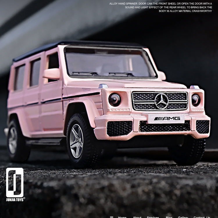 Mô hình ô tô Mercedes-Benz big G phỏng xe địa trẻ em cậu bé hợp kim đồ chơi hơi trang trí