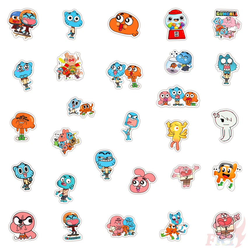 ❉ The Amazing World of Gumball Series 03 - Cartoon TV Shows Gumball Darwin Anais Nicole Richard Watterson Stickers ❉ 50Pcs/Set Waterproof DIY Fashion Decals Doodle Stickers