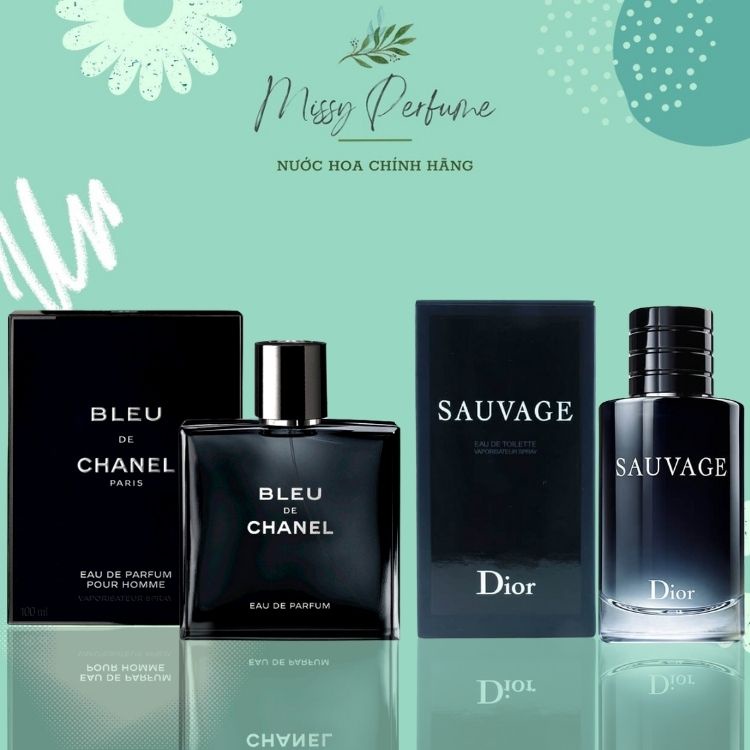 Nước Hoa Chanel Bleu EDP 100ML, Chanel Allure Pour Homme, Dior Sauvage EDP, Nước Hoa Nam Chính Hãng