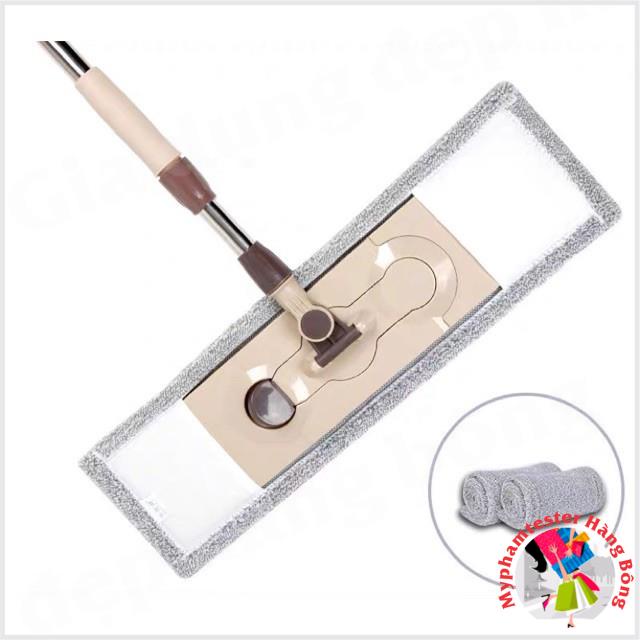 Chổi lau nhà khô bản lau xoay 360 độ hàng cao cấp 2 loại