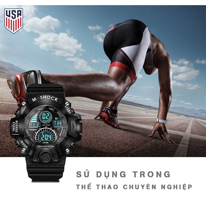 Đồng hồ Nam ARMY USA thể thao Chống Nước Siêu Bền - Thương Hiệu Cao Cấp từ Mỹ | BigBuy360 - bigbuy360.vn